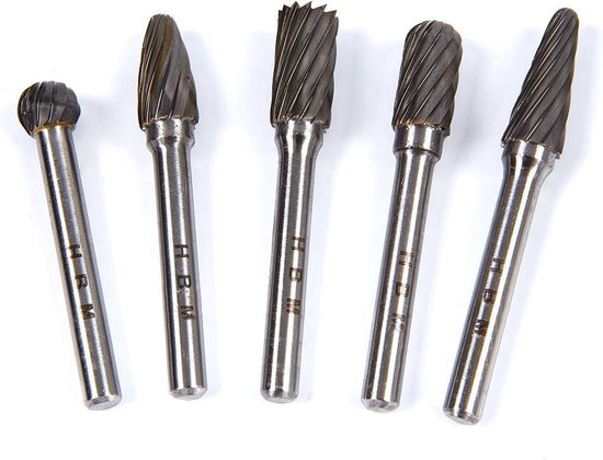 5 Delige Volhardmetalen Frezenset voor NON-FERRO