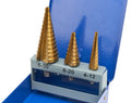 HSS Stappenboor set titanium
