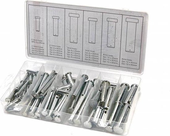60-delige borgpennen assortiment