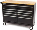Gereedschapswagen / werkbank 125 cm ZWART