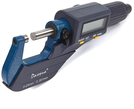 Dasqua Professionele Digitale Buiten Micrometer 0-25mm