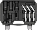 Professionele Gloeibougie & Verstuiver Doppenset - 9-delig - 3/8" & 1/2" - Met Flexibele Gewrichtdoppen - CrMo & CrV Staal - Universeel voor Dieselmotoren