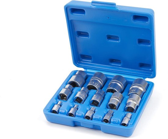 14 Delige Inwendige Torx E-Profiel Doppenset