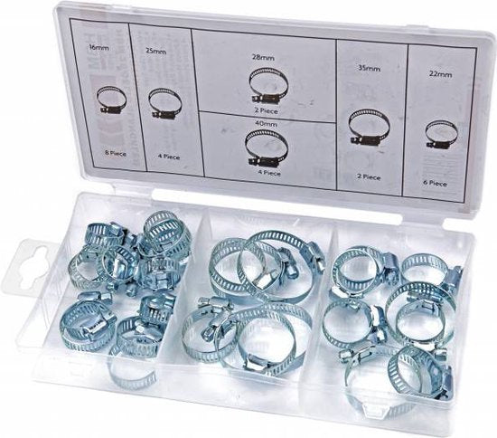 26 Delig Slangklem Assortiment