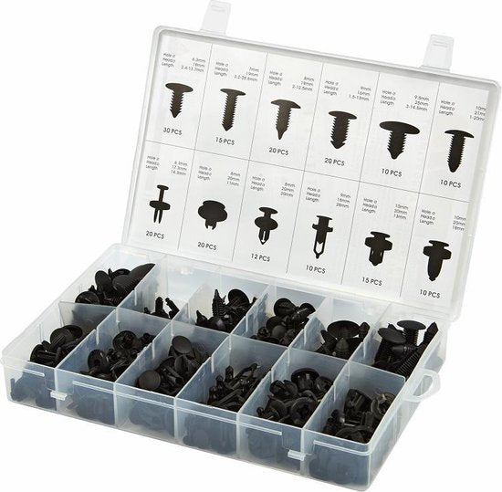 192 Delige Assortiment Bekleding Clips