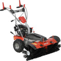 Professionele Benzine Veegmachine – 100 cm Werkbreedte – 4.7 PK Loncin Motor – 3 Versnellingen Vooruit & 1 Achteruit – 81 kg Radiaalveger / Sneeuwschuif Optie