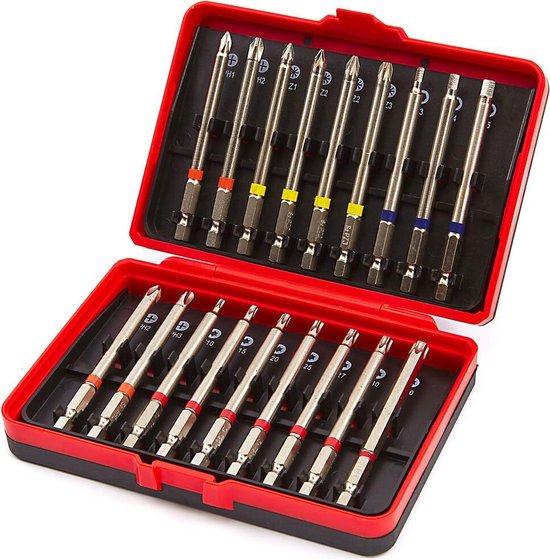 18 Delige Lange Bitset - Chrome Vanadium S2