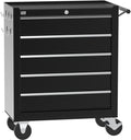 Gereedschapswagen 5 laden, 62 cm, zwart