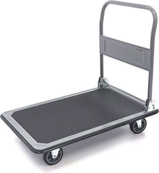 350 Kilo Opvouwbare Transportwagen / Transportkar / Plateauwagen / Bagagekar met Rem