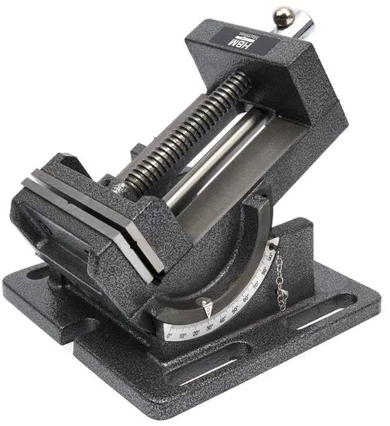 Kantelbare Boorklem / Freesklem 100 mm Voetplaat 180 x 180 mm