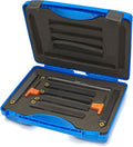 14 x 14 mm - 7 Delige Beitelset Met HM Wisselplaten