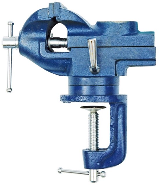 Vorel - Draaibaar Bankschroef - 65mm - Gietijzer - 1,95 kg