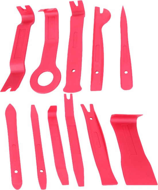 Work Plus 11-delige deurbekleding en sierlijst demontage set