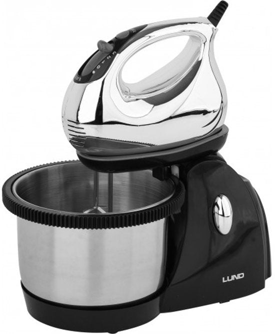 Lund 67790 - Handmixer - RVS Kom - 3 Snelheden - Turbo Functie