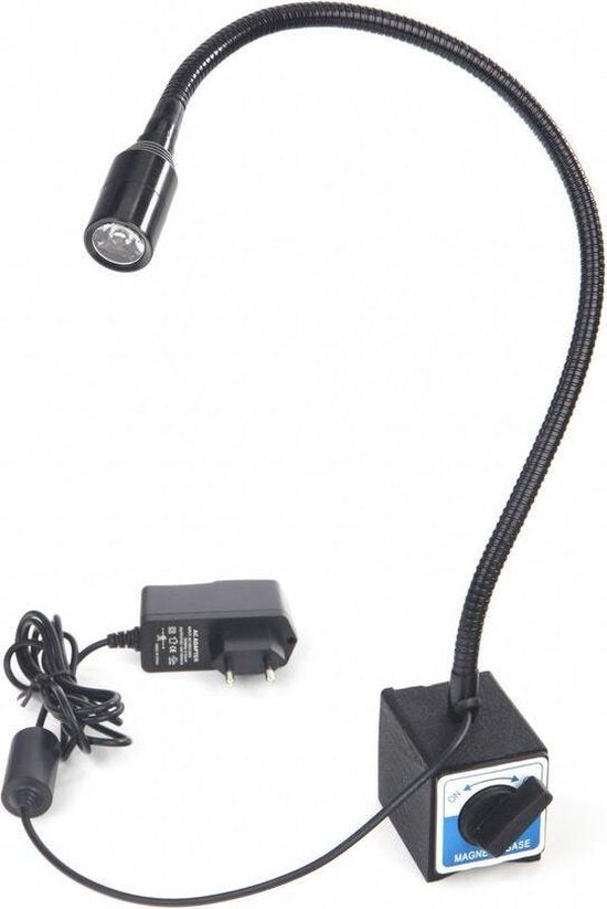 Magneetvoet met 230 Volt LED verlichting