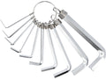 Zeskantige Sleutels /Hex/ 1,5-10 Mm, Cr-V, Set Van 10 Stuks.