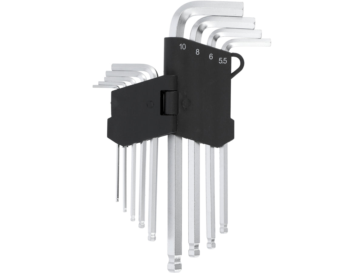 Zeskantige Sleutels /Hex/ 2-10 Mm, Cr-V, Set Van 9 Stuks.