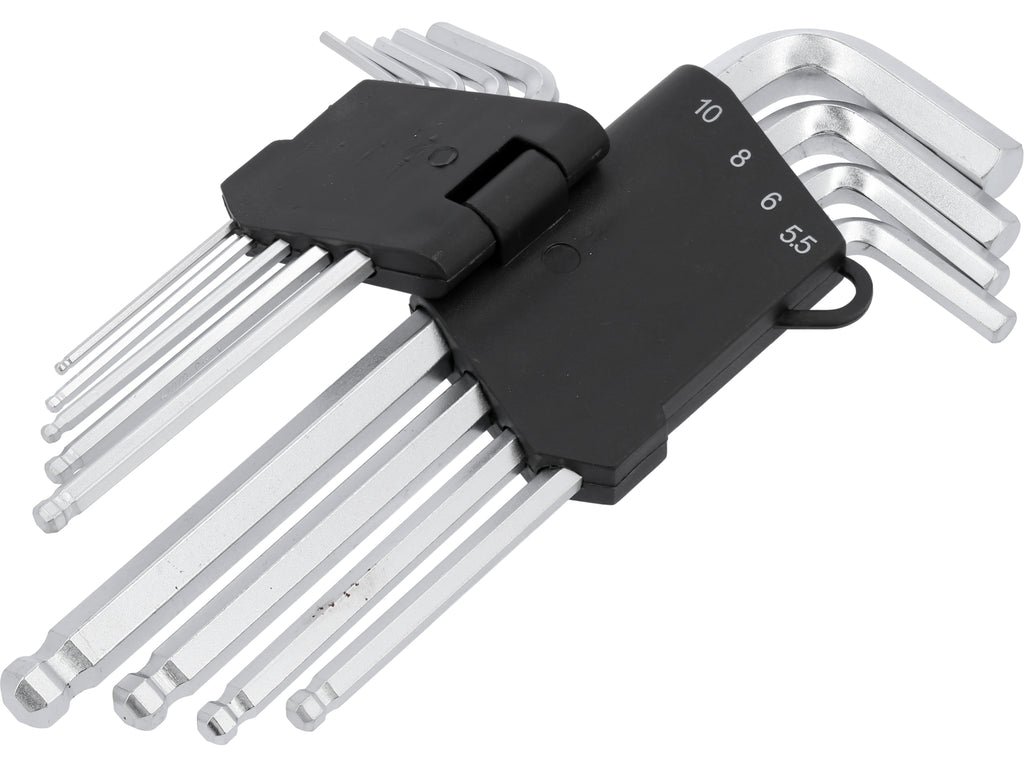 Zeskantige Sleutels /Hex/ 2-10 Mm, Cr-V, Set Van 9 Stuks.