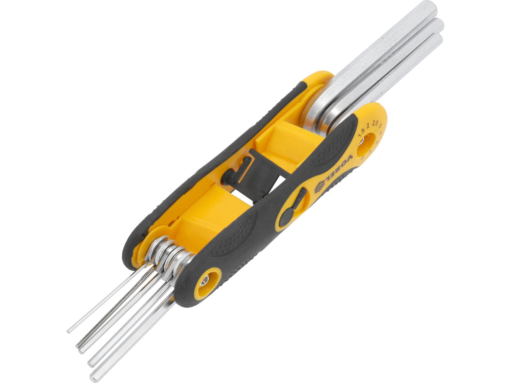 Zeskantsleutels 1,5-8 Mm, Cr-V, Set Van 8 Stuks.