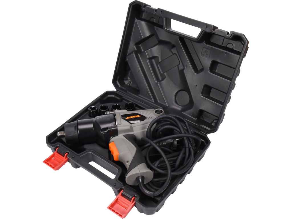 Elektrische Slagsleutel 1/2'', 450 Nm, 1100 W, Met Doppenset