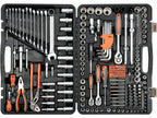 GEREEDSCHAPSET 1/2'', 3/8'', 1/4'' 225-delig.