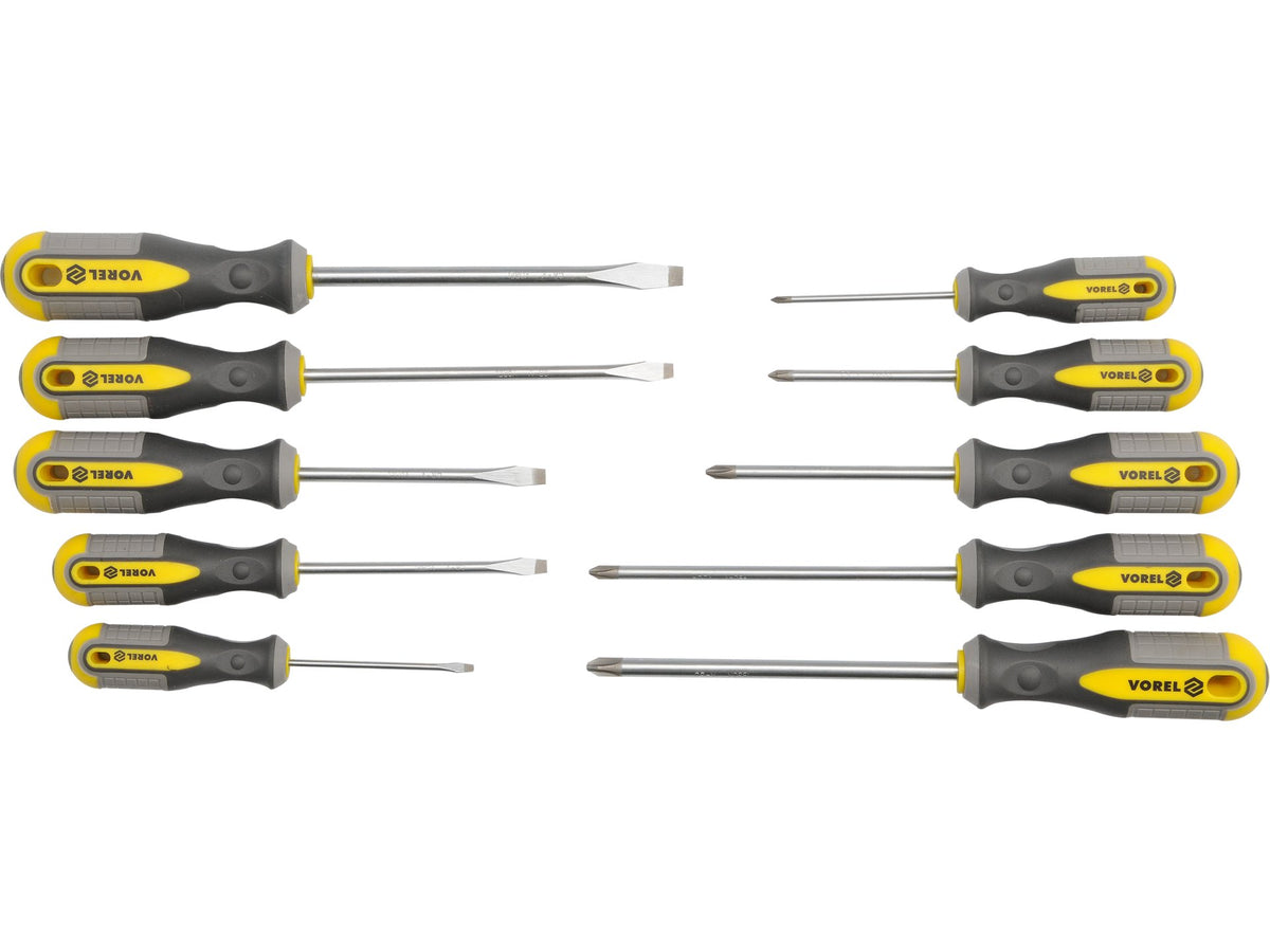 Cr-V-Schroevendraaiers, Set Van 10