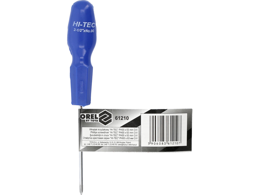 Hi-Tec Ph00x63mm Kruisschroevendraaier