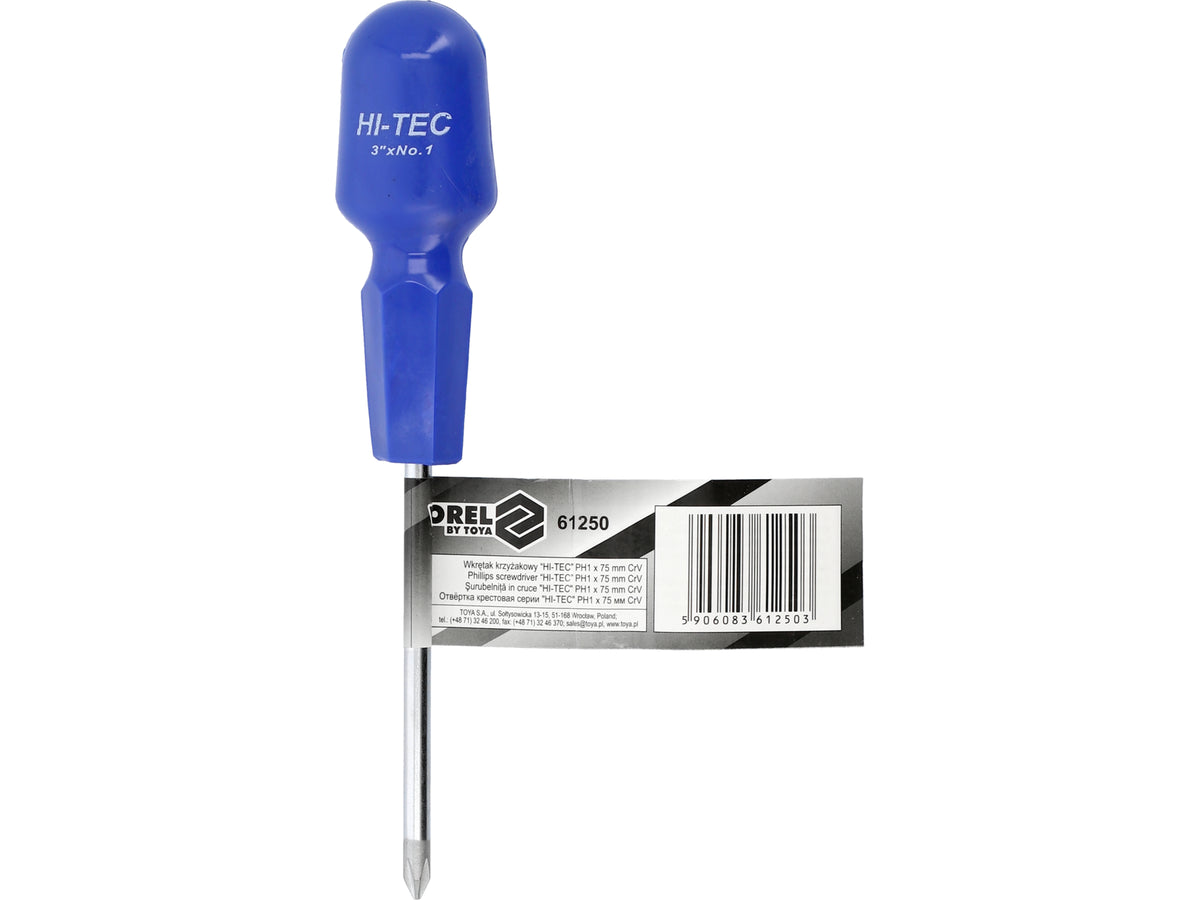 Hi-Tec Ph1x75mm Kruisschroevendraaier