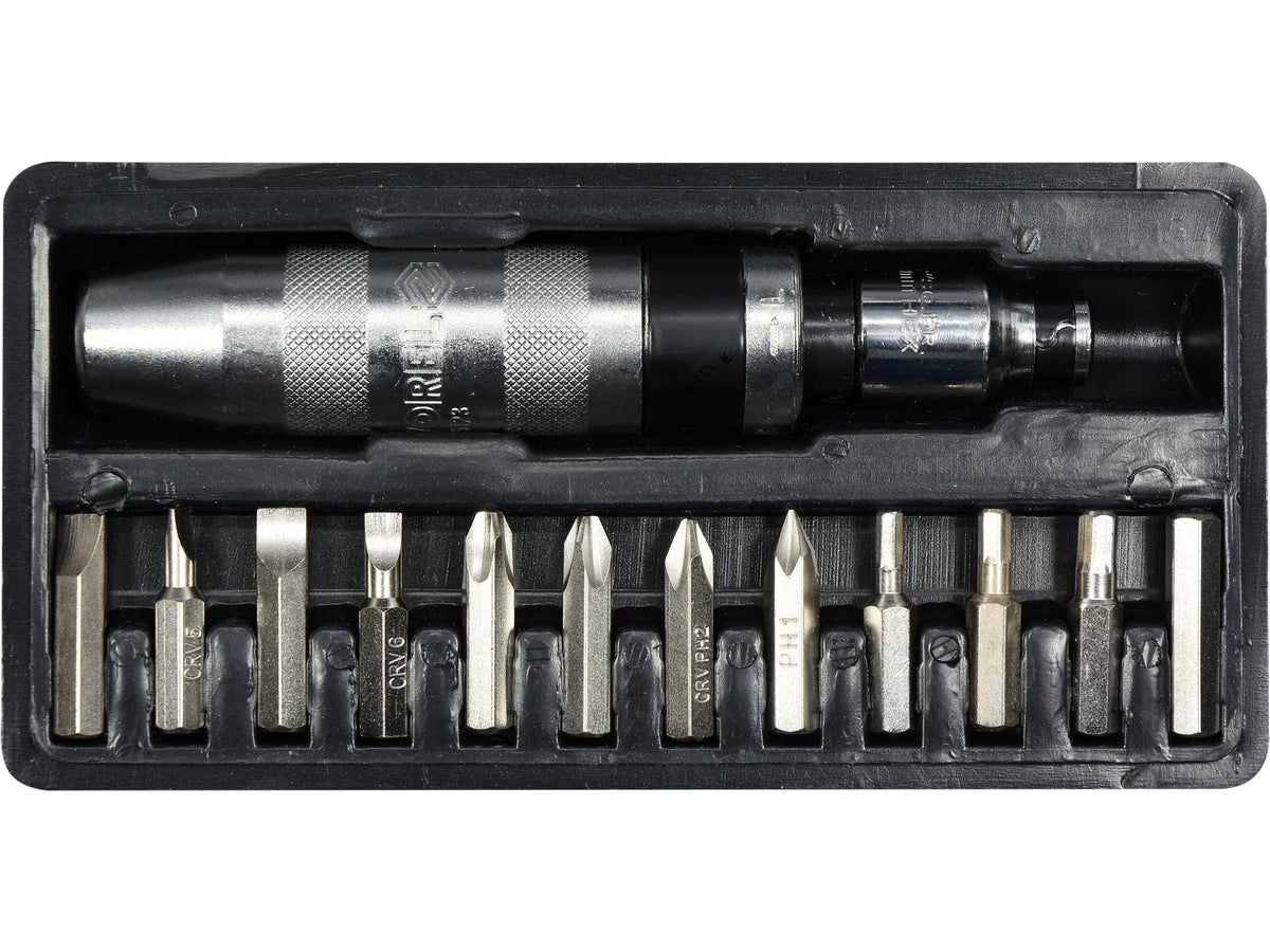Set - CR-V Slagschroevendraaier Met Tips, 13 Stuks.