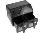 Friteuse 2200W 4L+4L Zwart