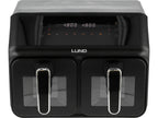 Friteuse 2200W 4L+4L Zwart