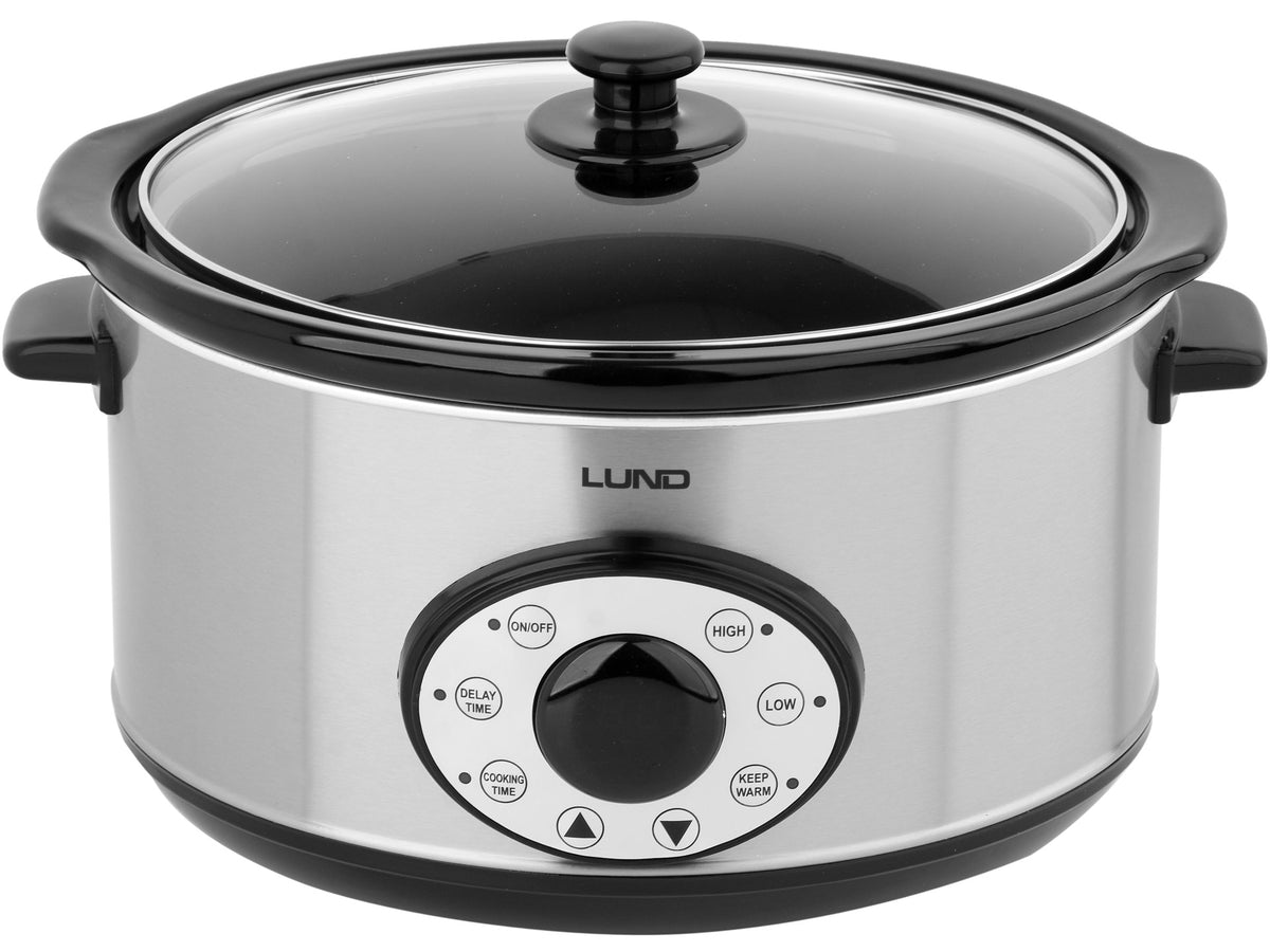 Slowcooker 280W 4,5L Met Timer
