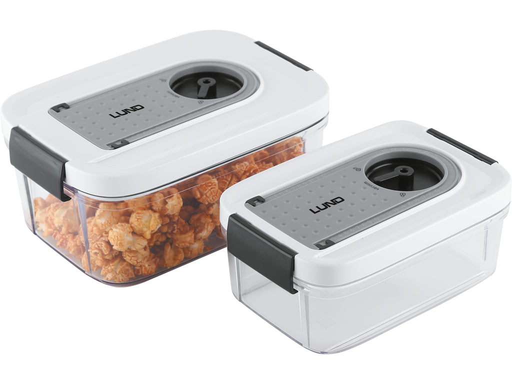 Vacuumcontainers 0,75L, 1,5L, Mogelijkheid Om De Datum Op Het Deksel Te Vermelden