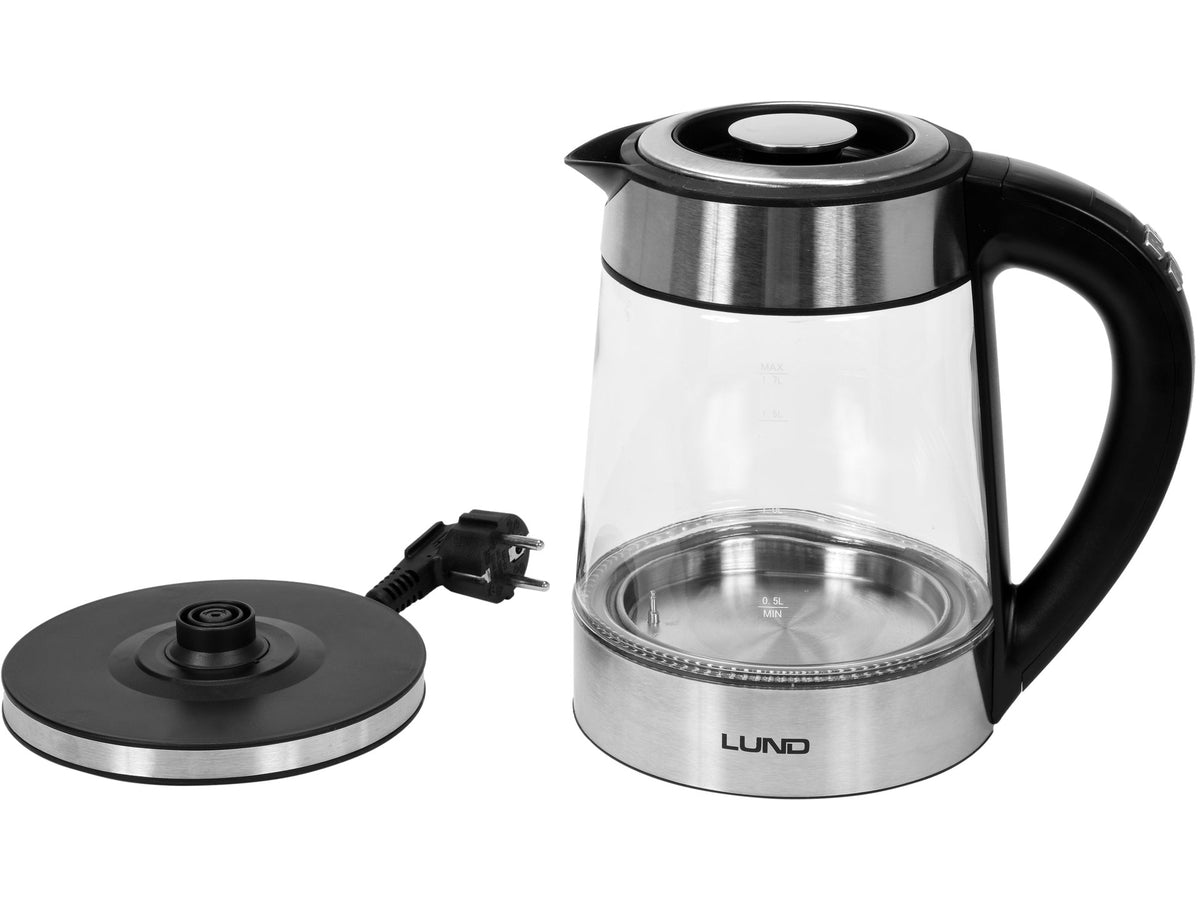 Led-Glazen Elektrische Waterkoker 1,7L Met Temperatuurregeling