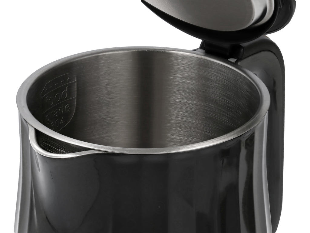 Elektrische Waterkoker 1,7L, Temperatuurregeling, Zwart