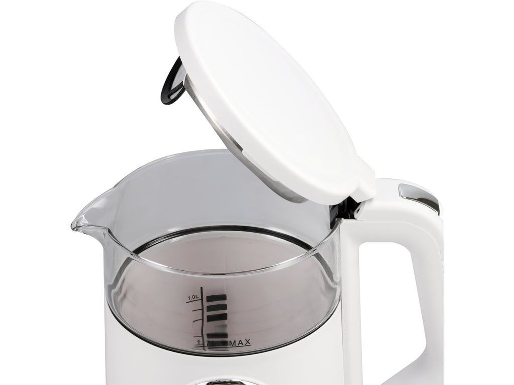 Elektrische waterkoker 1,7L, temperatuurregeling, wit