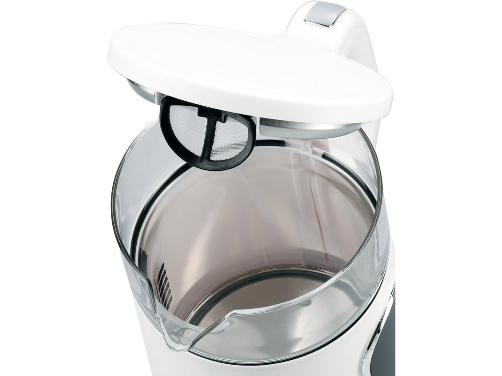 Elektrische waterkoker 1,7L, temperatuurregeling, wit