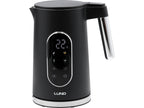 Elektrische waterkoker 1,7L, temperatuurregeling, zwart