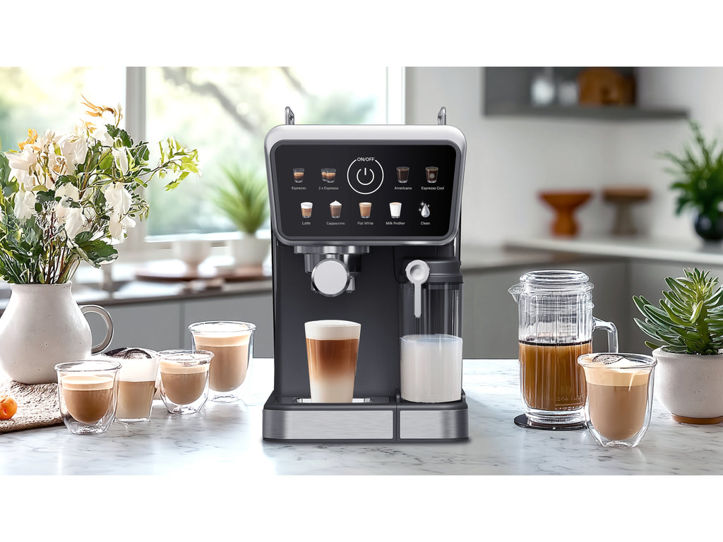 Espressomachine met melkopschuimer 1350W