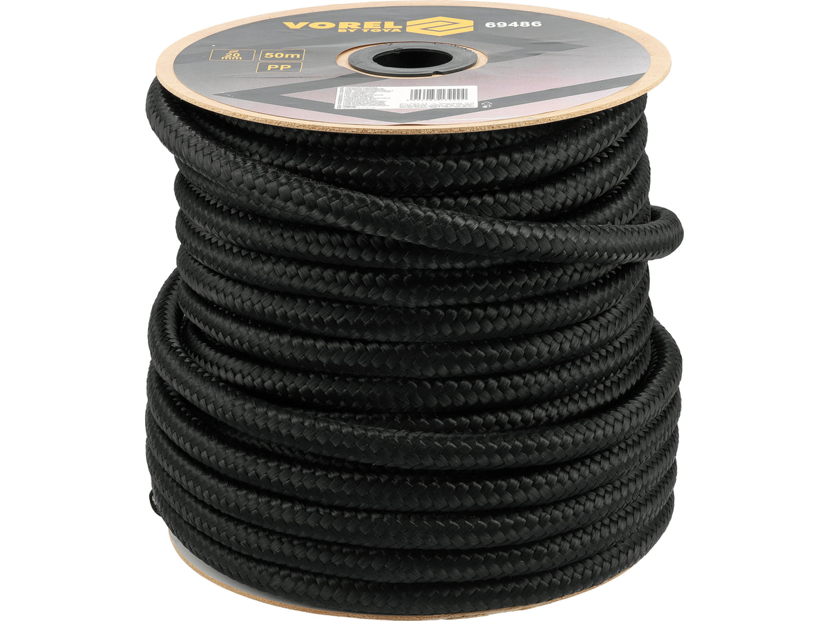Lina Gewikkeld Zwart Pp Op Spoel 20MM 50M