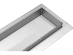 Nat&Droog Zwart Glas Lineaire Drain 80 CM