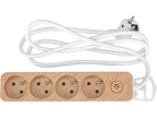 Power Strip Wood Style With Ground 4S 1.4M