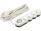 Verlengkabel Stekkerstrip 4 Sockets Met Aardingschakelaar 5M 1,5MM2