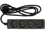 Elektrische Verlengkabel 4 Stopcontact 1,5M