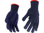 Katoenen-Polyester Handschoenen, Gespot, Marineblauw, 'Psd'