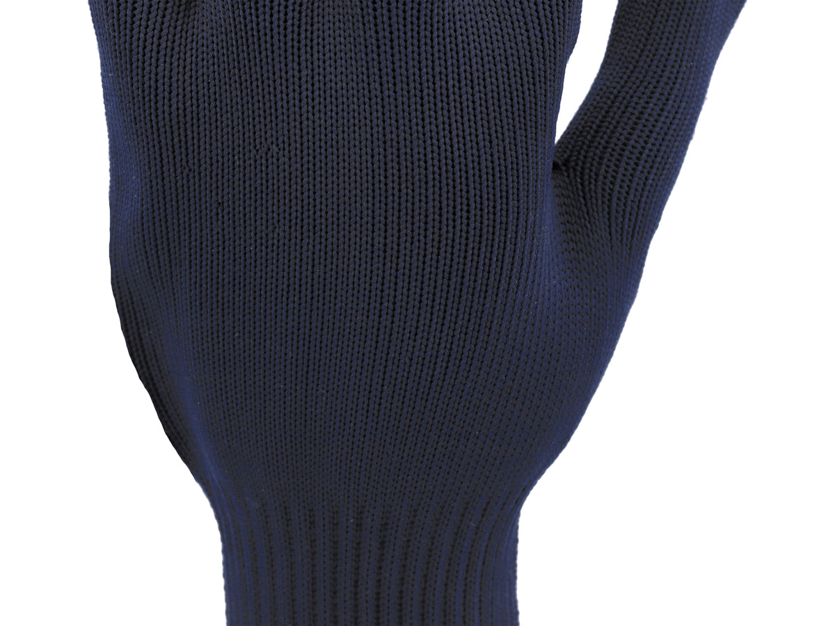 Katoenen-Polyester Handschoenen, Gespot, Marineblauw, 'Psd'
