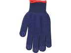 Katoenen-Polyester Handschoenen, Gespot, Marineblauw, 'Psd'