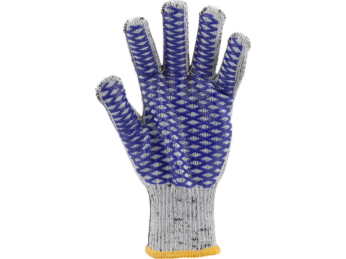 Katoenen En Polyester Handschoenen Met PVC Gaas, Kruis