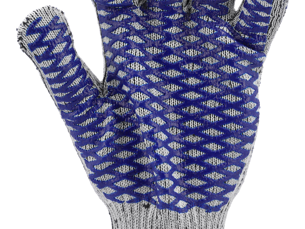 Katoenen En Polyester Handschoenen Met PVC Gaas, Kruis