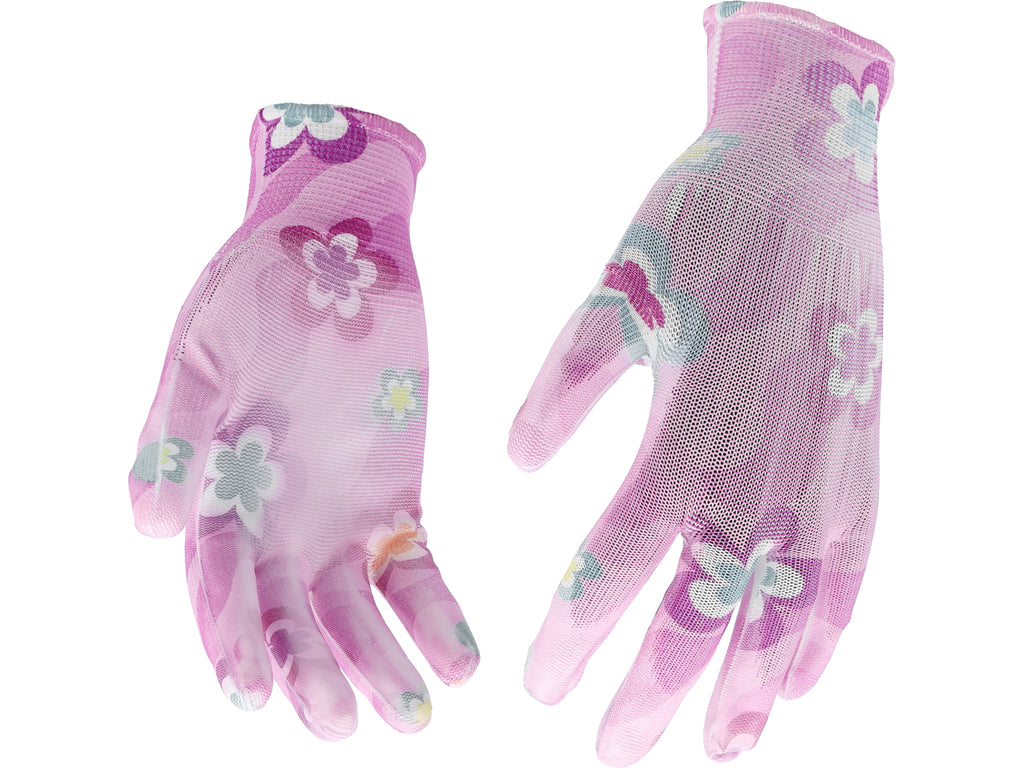 Tuinhandschoenen - Bloemen - Lichtroze